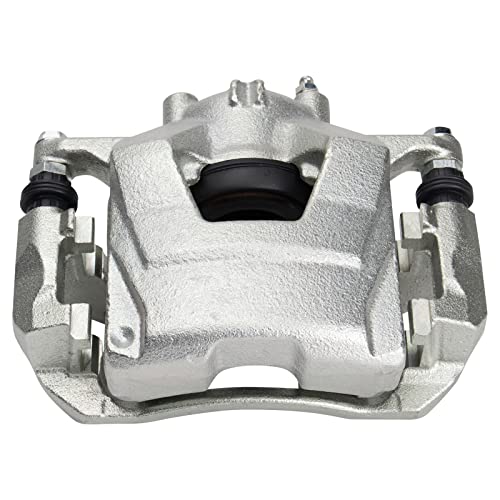 Image of TRQ Front Brake Caliper Set Zinc Coated Brackets Compatible with 2011-2015 Chevrolet Cruze 2016 Cruze Limited 2012-2017 Sonic