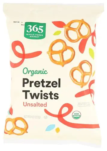 Organic Unsalted Mini Pretzel Twists, 8 Ounce