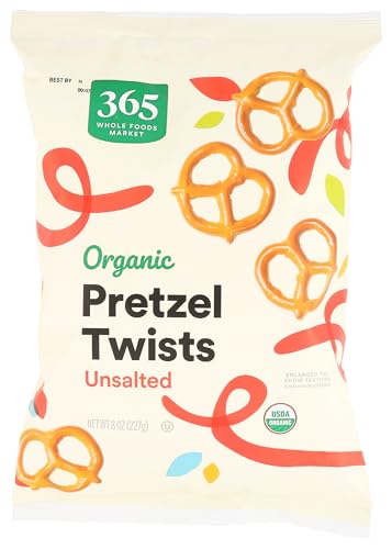 365 by Whole Foods Market, Organic Unsalted Mini Pretzel Twists, 8 Ounce - image 1