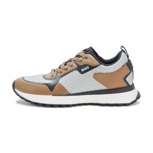 Image of BOSS Men's Big Logo Mesh Mix Lace Up Sneaker