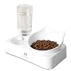 Marchul Gravity Water and Food Bowls Cat, Cat Dog Tilted Water and Food Bowl Set