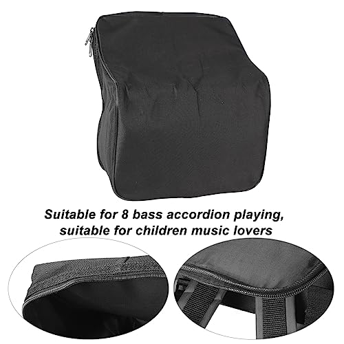 Tragbare Akkordeontasche aus Oxford-Stoff, Wasserdichter, Stoßfester Akkordeon-Aufbewahrungskoffer, Akkordeon-Zubehör mit Verstellbarem Riemen für 8-Bass-Akkordeons