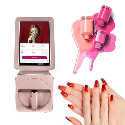 MáQuina De ImpresióN De Arte De UñAs - Pantalla TáCtil De 10,1 Pulgadas, MáQuina Impresora De UñAs AutomáTica Inteligente 3D, MáQuina De ImpresióN A Color De Arte De UñAs PortáTil Para Bricolaje