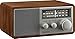 Sangean SG-116 AM/FM Analog Wooden Cabinet Receiver, Walnut-Silver