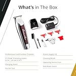 Wahl Professional Cordless Detailer Li Trimmer T Wide Blade, Lithium-Ion Battery 100 Min Runtime for Hair & Beard, with Charging Stand - Image 4