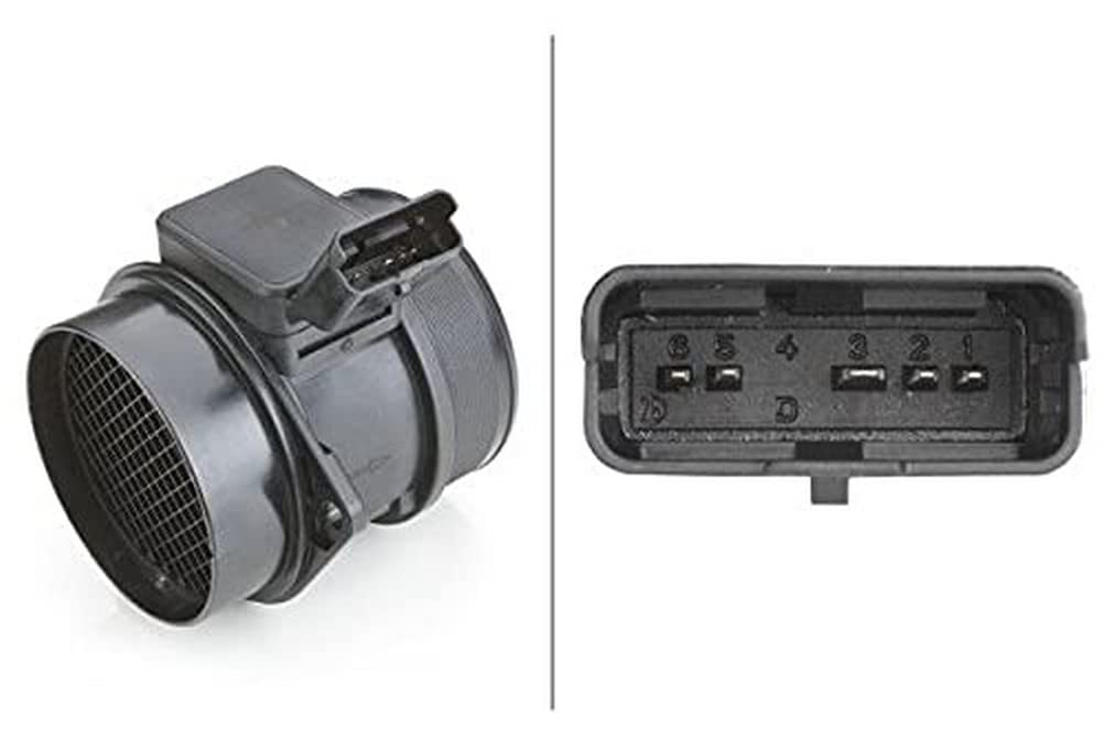 HELLA 8ET 009 142-321 Medidor de la masa de aire - 5polos - atornillado