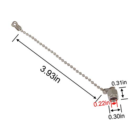 Cubierta protectora para conector RF SMA con cadena pack x2 miniatura 2