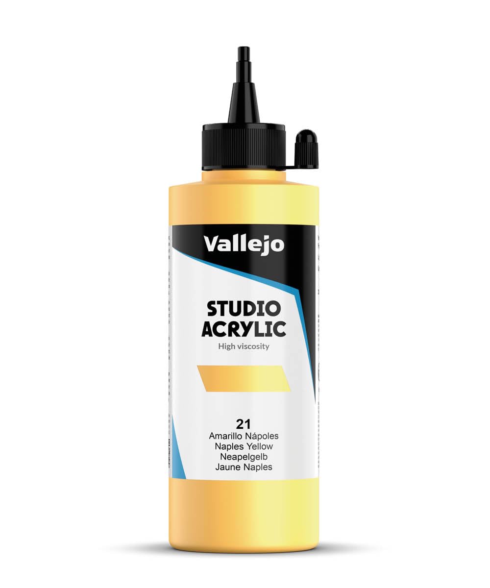 Vallejo : Studio Acrylic Paint : 200ml : Naples Yellow (Hue)