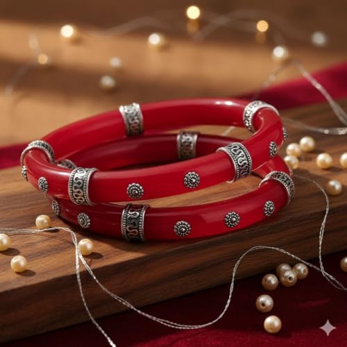 Image of Parasmoni Stylish Silver Bangles (25)