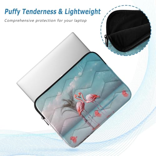 Funda para portátil Pink Flamingos para 13-14 pulgadas miniatura 5