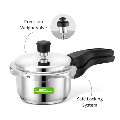 Image of 1.5 Litres Pressure Cooker | Outer Lid | Stainless Steel | Induction & Gas Stove Compatible | ISI Certified | 5 Years Manufacturer's Warranty