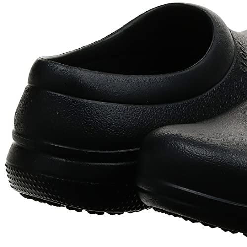 Crocs Unisex Adult On The Clock Work Slipon Clog, Black, 12 Women 10 Men Us #TOP7