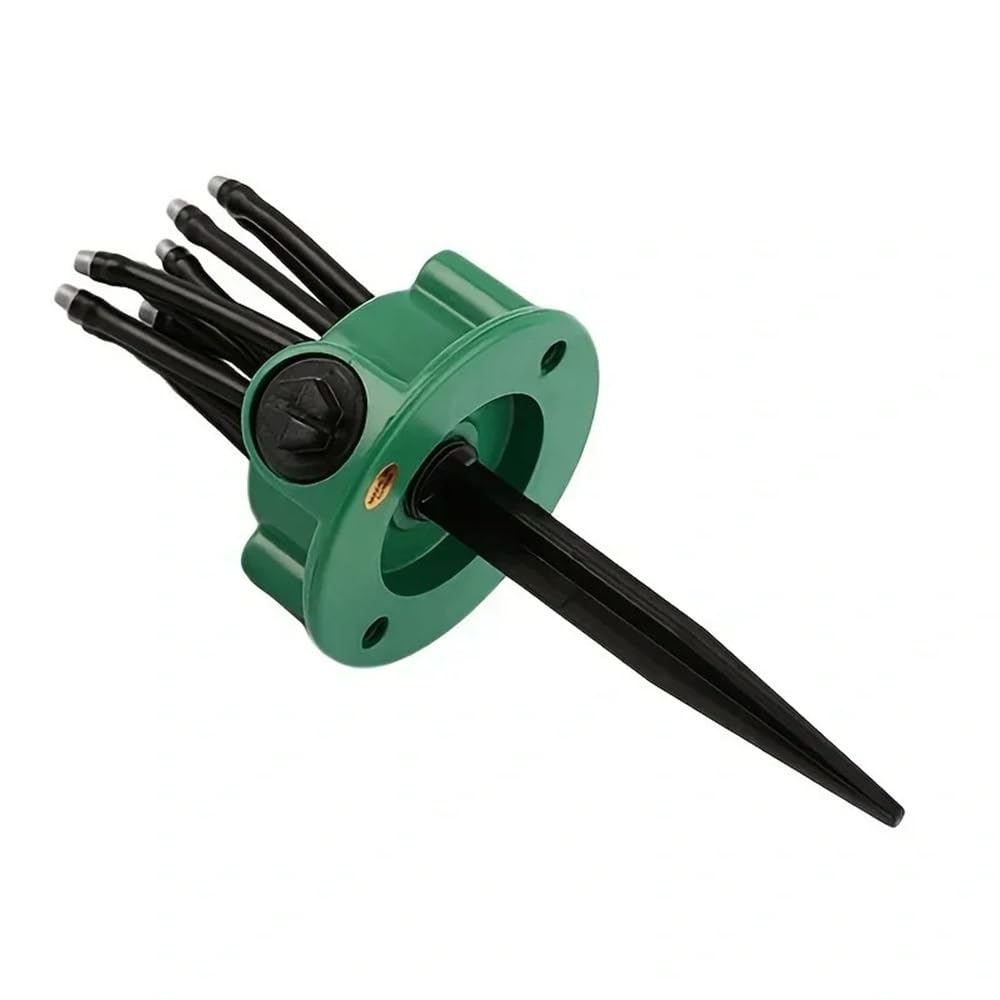 Bigbibi 2Pcs 360° Rotating Multi-Head Garden Sprinkler - Automatic Lawn Irrigation Tool For Efficient Garden Watering