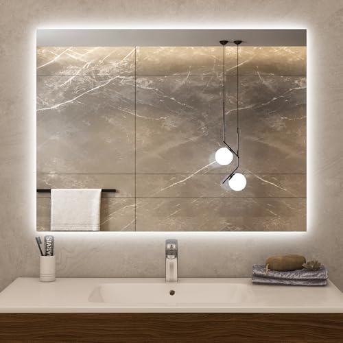 byecold Infrarotheizung Spiegel(80x60cm), 450W Spiegelheizung...
