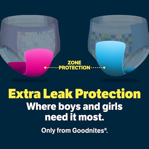 Goodnites Boys' Nighttime Bedwetting Underwear, Size Large (68-95 lbs), 34 Ct (2 Packs of 17), Packaging May Vary