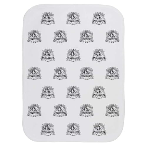 Azeeda 'Adventure Awaits' Baby Burp/Wash Cloth (BC00028970)