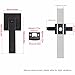 BE-TOOL Easy-Install Door Handle Exterior, Door Knob with Lock Bedroom Door Lock with Key for Office Retail
