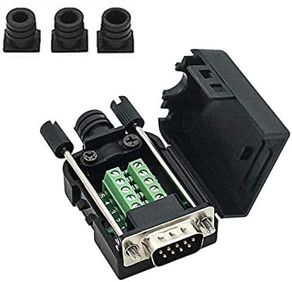 YIOVVOM Connector DB9 RS232 D-SUB Serial Adapters (10 PCS Male Adapter)