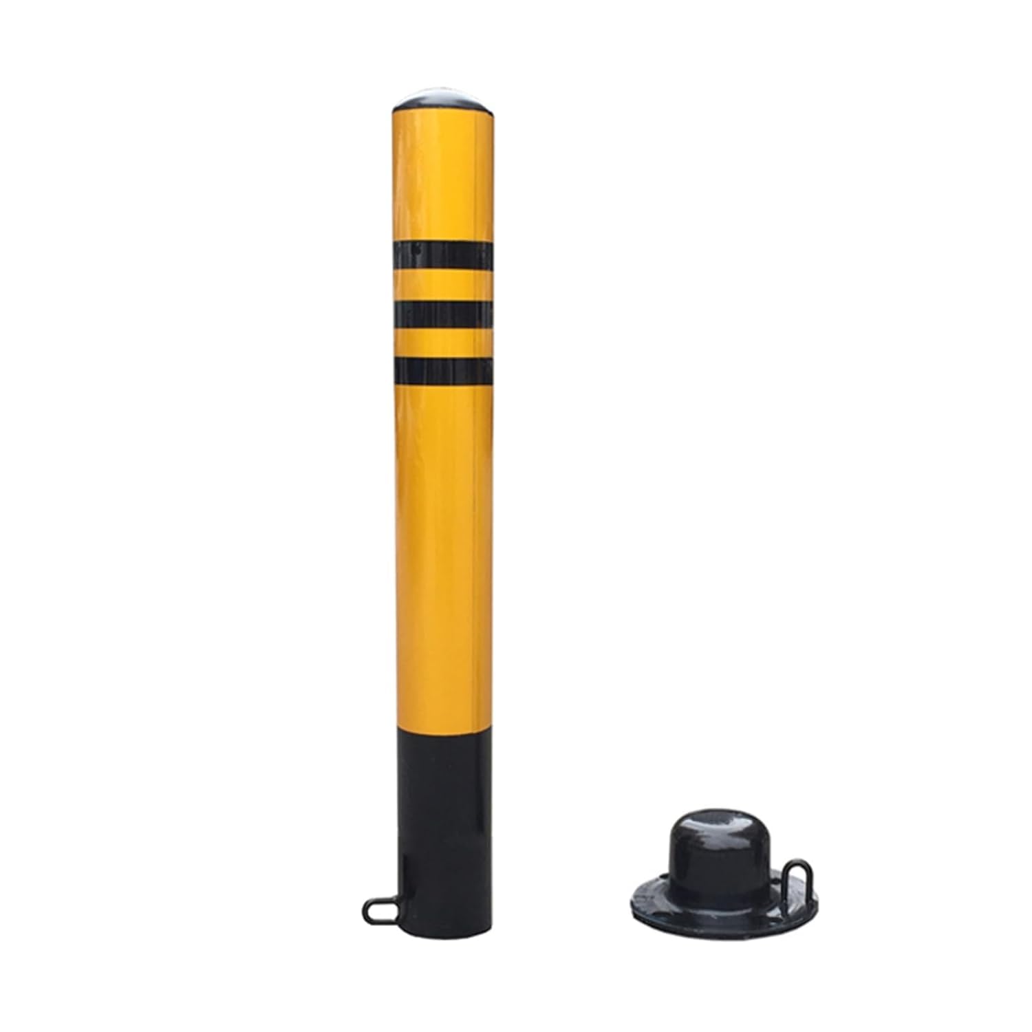 Aioneer Safety Bollard, Removable Bollard With Embedment Sleeve, Construction Safety Bollard, Safety Warning Column, Sturdy And Durable, For Traffic Control, Driveway Barrier, Pa-75cm/30in