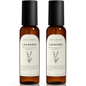 Linen and Room Spray, Lavender Room Fragrance Spray, Air Freshener Spray, Air Fresheners for Home, Bathroom, Bedding, Each 4.06 fl oz (2 Pack)