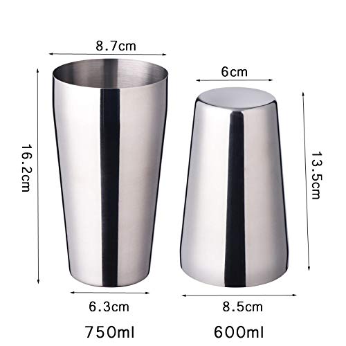 Set de coctelería acero inoxidable 13 piezas 750ml miniatura 6