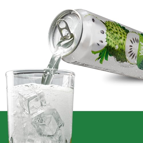 Image of VINUT 100% Soursop Juice, No Added Sugar, Not From Concentrate, 16.9 fl oz (500 mL) Can, Pack of 12
