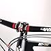 CYSKY 31.8 Bike Stem 35mm Short MTB Stem Handlebar Riser Ultra-Light CNC Aluminum Alloy 35mm Handlebar Clamp for Mountain Bike, Road Bike, MTB, Downhill (Black+Orange)