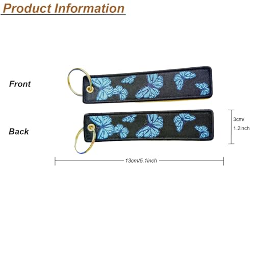 Image of 2 Pcs JDM Motorcycle Keychains Jet Tag Keychain Double Sided Motorcycles Key Tags for Motorcycles Scooters Car Key Chains