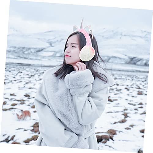 Cartoon Unicorn Winter Ear Protector Plush Girl Ear Warmer for Outdoor Cold Weather2