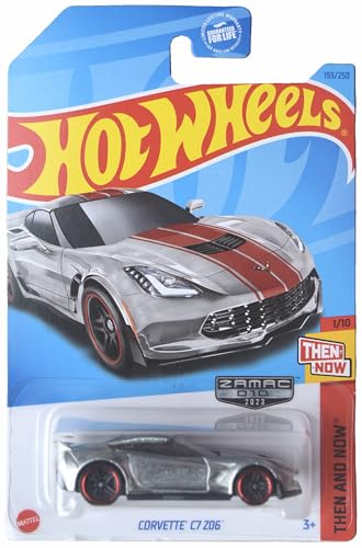 Mattel Hot Wheels Zamac Corvette C7 Z06, Then and Now 1/10 miniatura 1