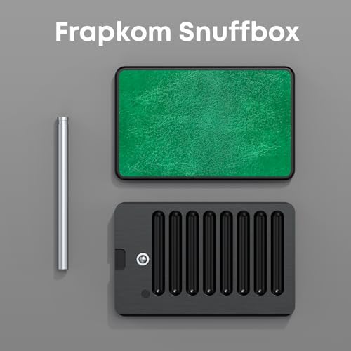 Image of Green Black Organize Box, 8 Compartment Storage Box with Built Alloy Straw,Fashionable lifestyle