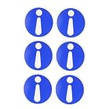 BUGUUYO 6 Stück Teiliges PVC Maschinenwarnzeichen Selbstklebend Langlebig Geeignet für Lager Büro Werkstatt Gym Gemeinschaftszentren Praktische Sicherheitskennzeichnung