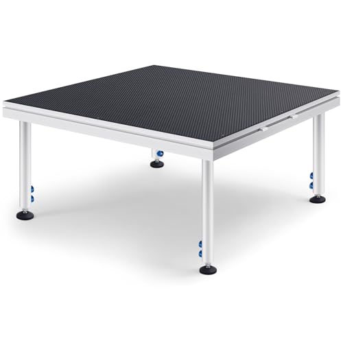 Tandefio Portable Stage with Height Adjustable Riser (24' -40') Platform Modular System Stage Easy...