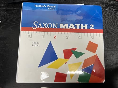 Saxon Math 2, Teacher's Manual, Volume 1