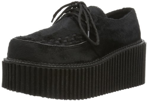 Demonia CREEPER-202, Scarpe Stringate Donna, Nero