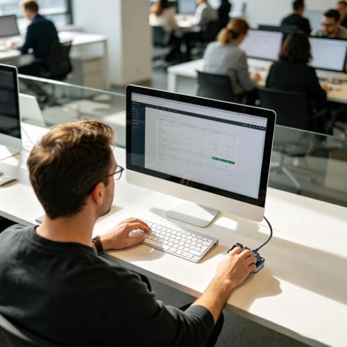 Teclado copiar pegar USB para computadora, miniteclado mecánico ergonómico 2