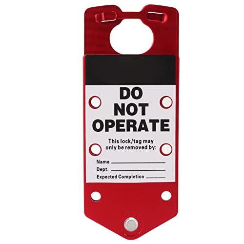 Image of Lockout Tagout Locks Set, Writable Aluminum Alloy Safety Lockout Hasp with Tamperproof Locking Tabs 38mm Padlock, Group Lockout Hasps, Safety Padlocks