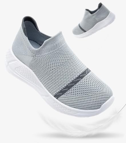 FUNCOS Kids Tennis Sneakers for Boys & Girls - Breathable Mesh Athletic Shoes with Wide Toe Box | Non-Slip Sole | Lightweight Running Walking School Playground Shoes2