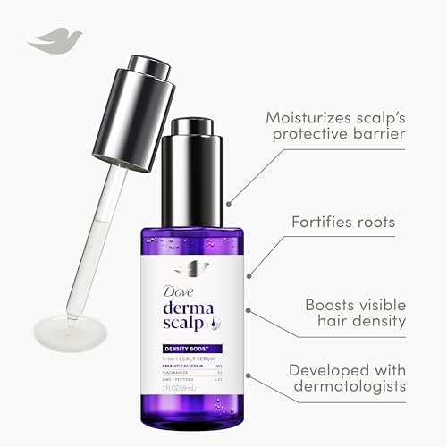Dove Derma Scalp Density Boost 3-in-1 Scalp Serum 1 ct With Prebiotic Glycerin, Zinc + Peptides, and Niacinamide For Breakage And Hair Thinning 2 oz — view 3