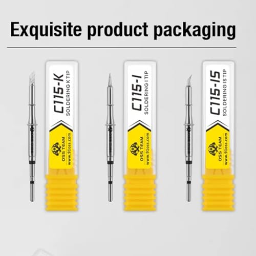 Image of OSS C115 Series Soldering Iron Tips Cartridges Head for NT115-A Nano Handle for NASE-C CD-2SD / CD-2SHE T36 Station