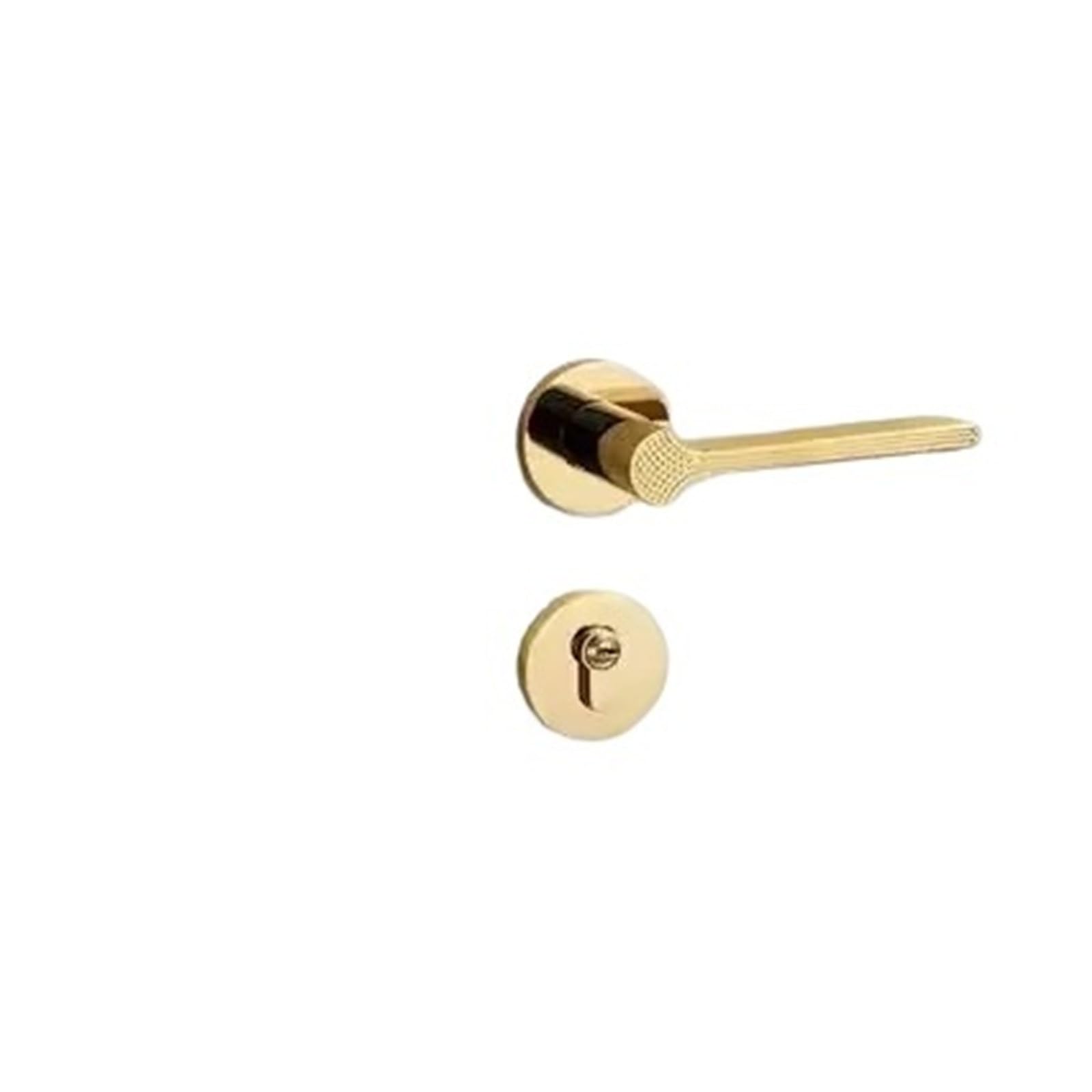 OPTEPYOE Silent Lock Bedroom Door Handle Hardware Accessories(Gold)