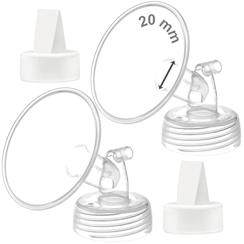 Image of Maymom 20 mm Flange and Duckbill Valve Compatible with Spectra S1 Spectra S2 Spectra 9 Plus Not Original Spectra Pump Parts Replace Spectra S2 Pump Parts Spectra Flange Spectra Duckbill Valve