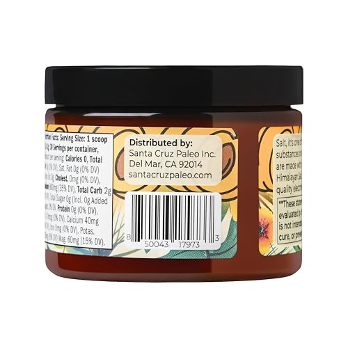 Image of Santa Cruz Paleo Electrolyte Powder, Apricot Flavor, Sugar Free Hydration Drink Mix with Himalayan Pink Salt, Sea Salt, Magnesium Glycinate, Potassium Chloride, Sweetened with Stevia, 30 Servings