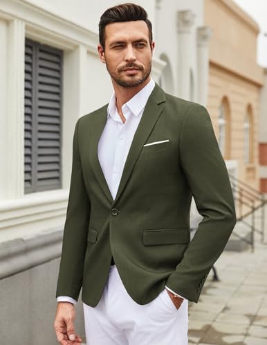 Image of COOFANDY Mens Casual Blazer Suit Jackets One Button Sport Coats Lightweight Business Sports Jackets