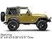 Mammoth 8 Black Wagon Wheel Edition Steel Wheel; 15x8 Compatible with 97-06 Jeep Wrangler TJ