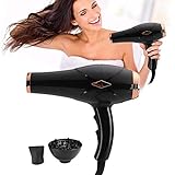 Buen rendimiento, fuerte energía eólica, puede secar rápidamente el cabello, brindarte comodidad. Múltiples engranajes de temperatura y velocidad del viento ajustables, puede regular según las necesidades.