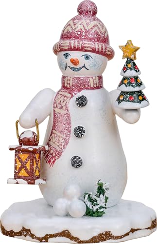 Hubrig Volkskunst GmbH Winterkinder Schneemann Tannenlicht - 9 cm