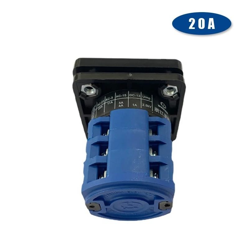 Amazon.co.jp: 高電圧カムスイッチ、3ポジション20Aセレクタ切替