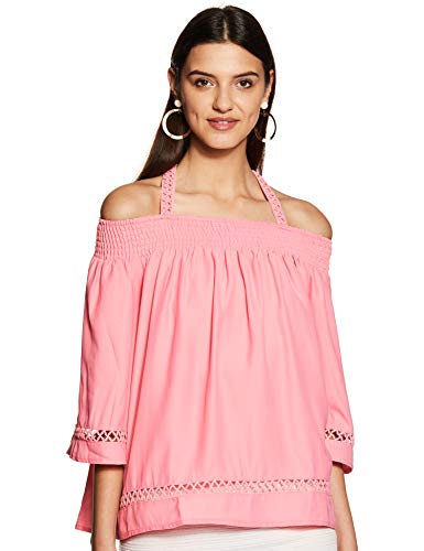 Image of Marie Claire Women's Solid Regular Fit Blouse
