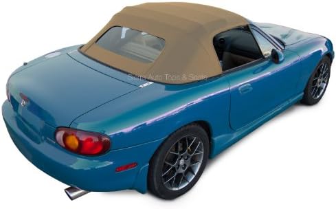 Mata Convertble Top N Tan Cabro Vnyl Top Wth Non-Zppered Glass Wndow | EBay - Foto 9